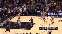 Kyrie Irving Clutch 3-Pointer - Cavaliers vs Spurs - March 12, 2015 - NBA Season 2014-15