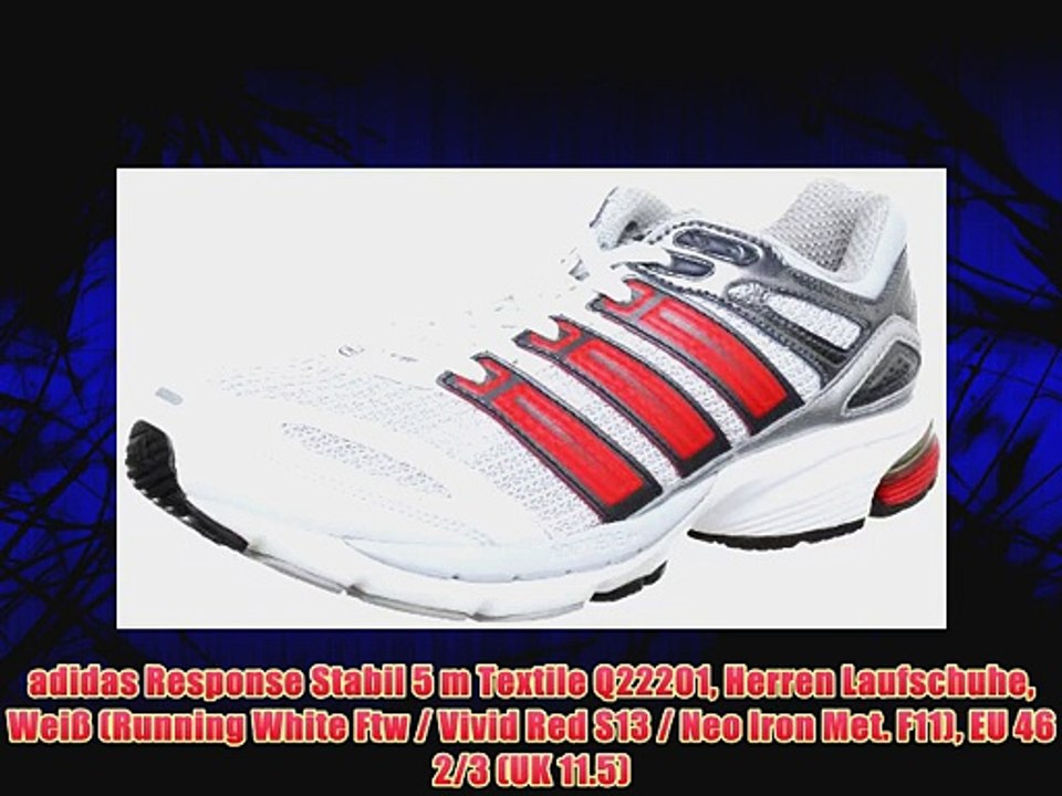 adidas Response Stabil 5 m Textile Q22201 Herren Laufschuhe Wei? (Running White Ftw / Vivid