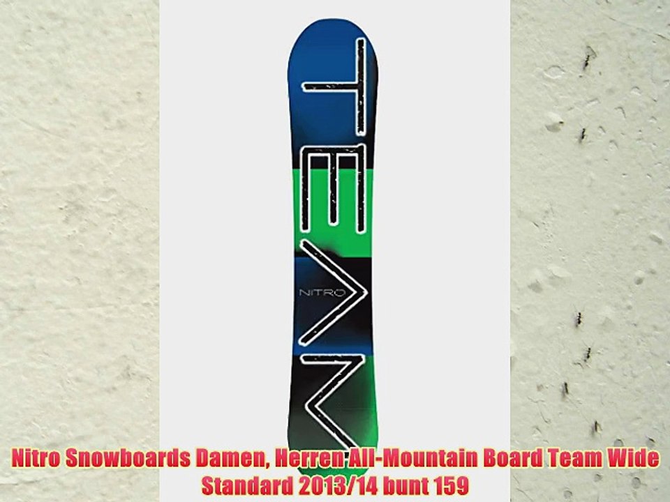 Nitro Snowboards Damen Herren All-Mountain Board Team Wide Standard 2013/14 bunt 159