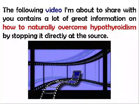 Hypothyroidism Revolution Diet Plan - Treat Hypothyroidism Naturally