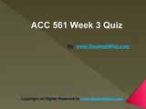 ACC 561 Week 3 Quiz