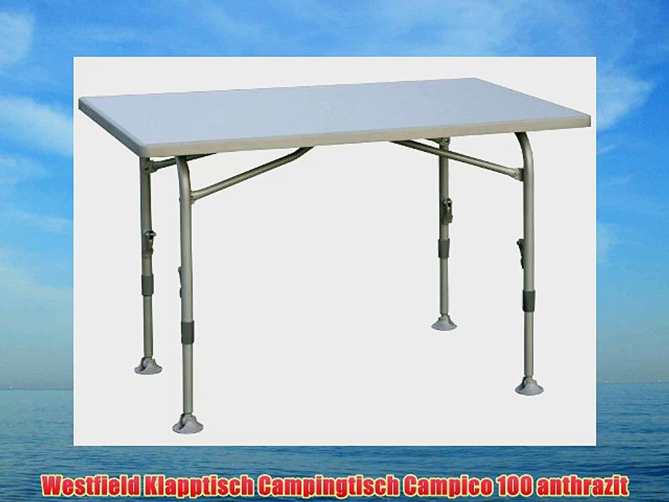Westfield Klapptisch Campingtisch Campico 100 anthrazit