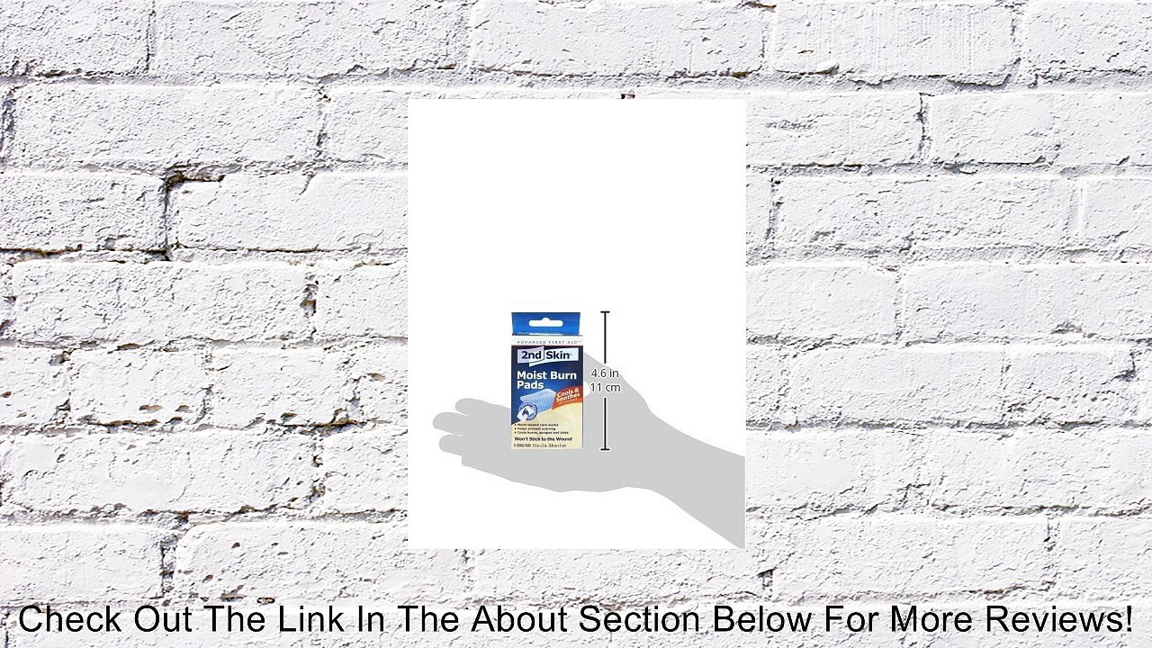 Spenco 2nd Skin Moist Burn Pads 1.5 x 2 Review