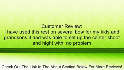 New Archery Quiktune 1000 Arrow Rest (Righthand) Review