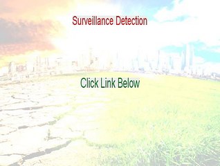Surveillance Detection Free PDF - Get It Now [2015]
