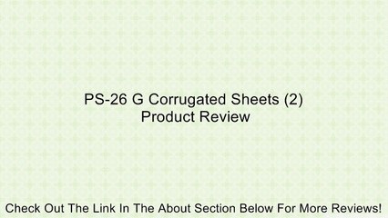 PS-26 G Corrugated Sheets (2) Review