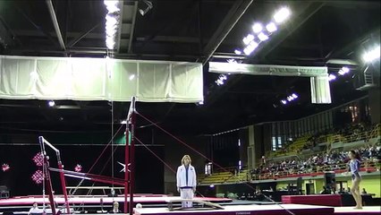 Superhero Coach Catch A Gymnast  Before An Epic Faceplant Sara Berardinelli ITA - UB - Finals - L'International Gymnix 2015