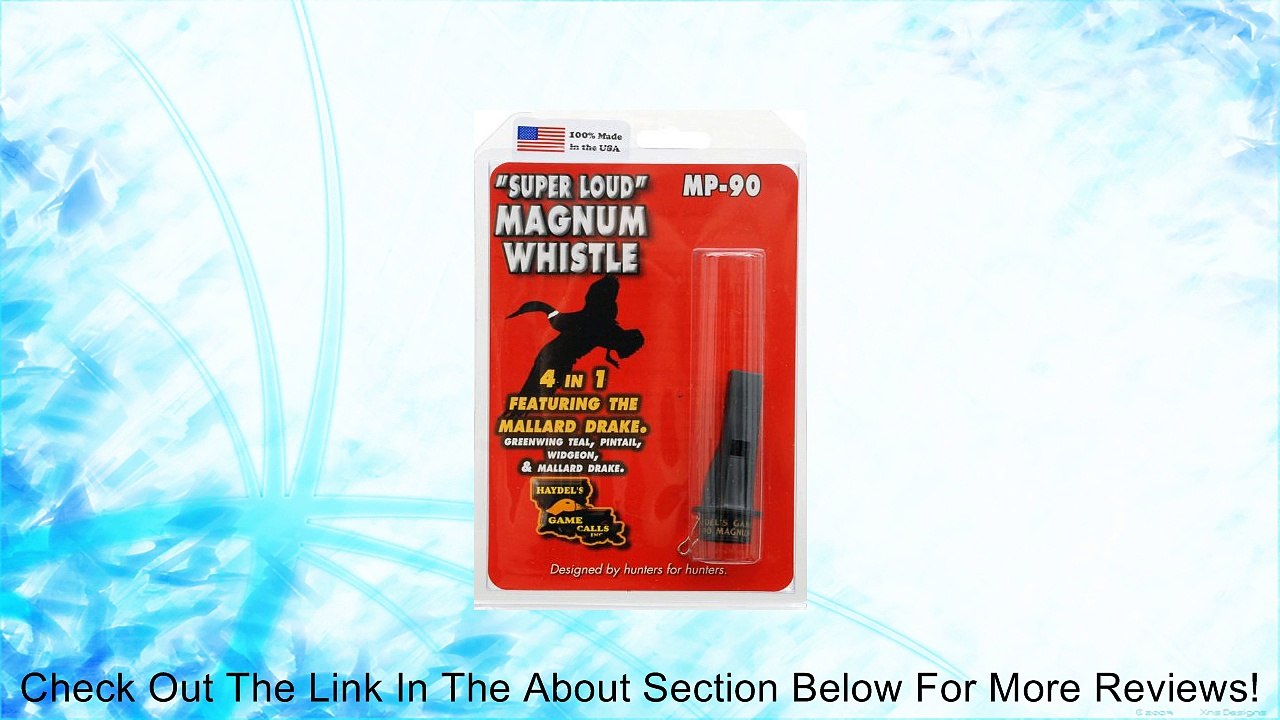 Haydel's Game Calls Magnum Mallard/Pintail Whistle Review