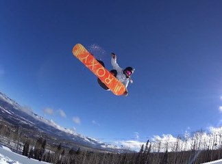 ACTION CAM SNOWBOARD - Tora Bright's taking a bright day