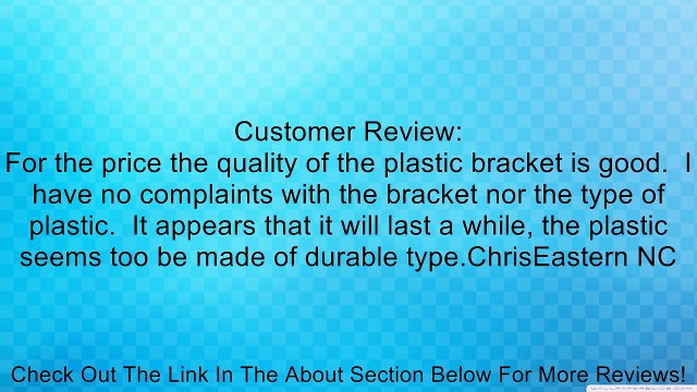 Wesbar Plastic Bracket License Plate, Black Review