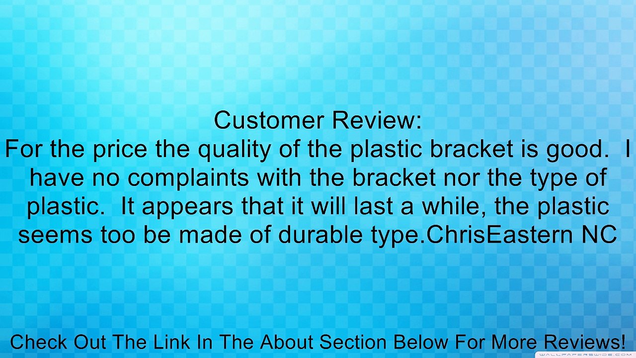 Wesbar Plastic Bracket License Plate, Black Review