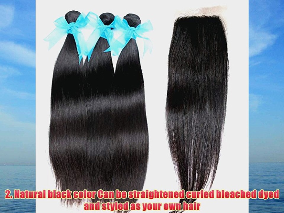 Bella Hair Brazilian Virgin Remy Hair Bundles Deals Silky Straight 3 Bundles with 1 Bundles