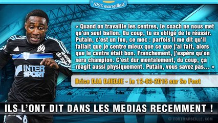 Dja Djédjé, Ménès, Nicollin... Découvrez les tops déclarations sur l'OM !