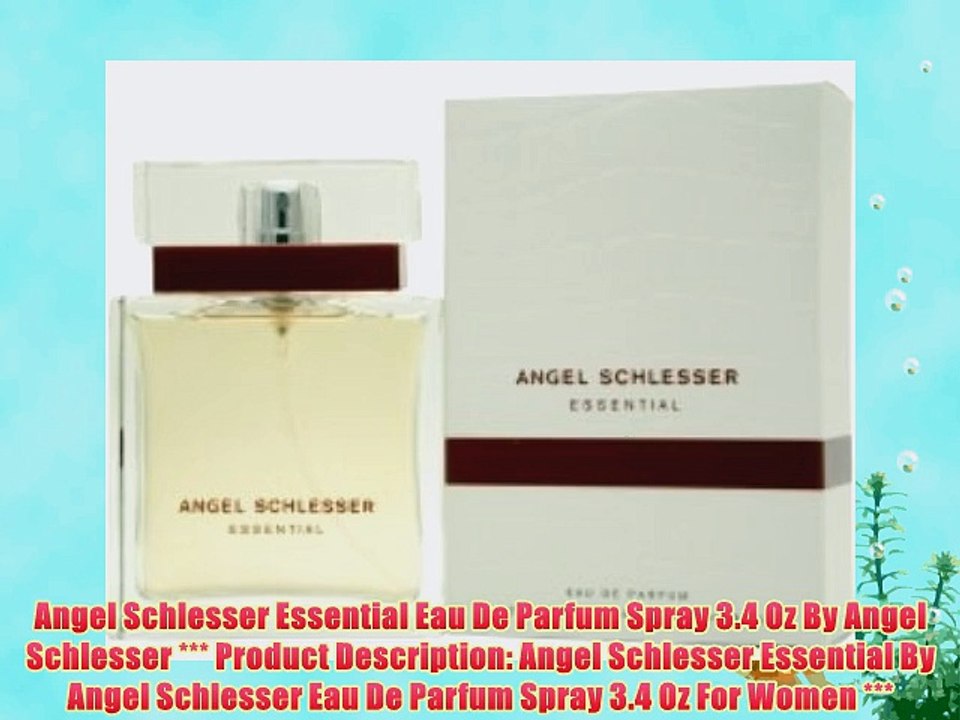 Angel Schlesser Essential Eau De Parfum Spray 3.4 Oz By Angel Schlesser *** Product Description: