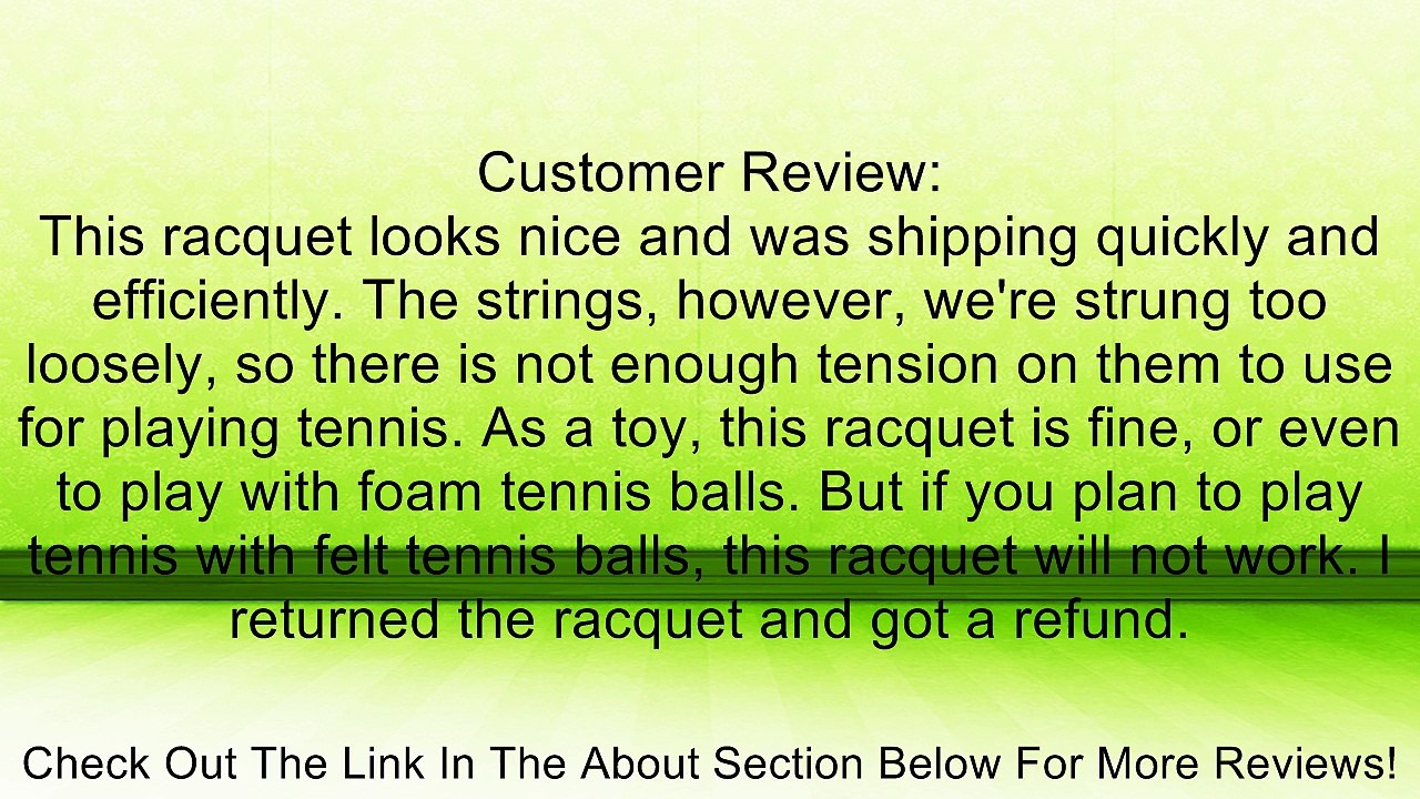 MacGregor Junior Series Tennis Racquet, 23-Inch Review