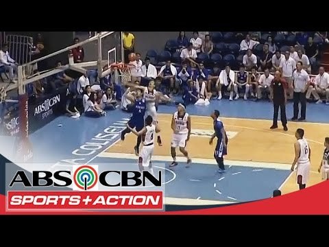 UAAP 77: Newsome assisting Thirdy Ravena with a lay-up