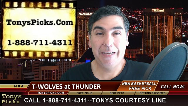 Oklahoma City Thunder vs. Minnesota Timberwolves Free Pick Prediction NBA Pro Basketball Odds Preview 3-13-2015