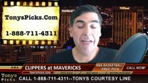 Dallas Mavericks vs. LA Clippers Free Pick Prediction NBA Pro Basketball Odds Preview 3-13-2015