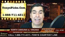 Virginia Cavaliers vs. North Carolina Tar Heels Free Pick Prediction ACC Tournament NCAA College Basketball Odds Preview 3-13-2015