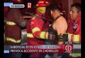 Chorrillos: Suboficial del Ejército ebrio chocó auto