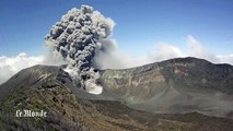 L'eruption du volcan Turrialba au Costa Rica