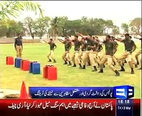 Qaim Ali Shah distributed awards in police force Saeedabad Police trainging college Karachi