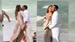 Chrissy Teigen & John Legend Strip Down For A Sultry Beach Shoot