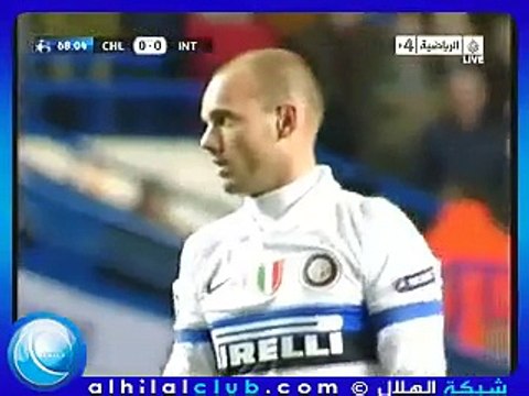 2010 الشوط الثاني مباراة تشيلسي 0-1 انتر ميلان - الدور التاني دوري ابطال اوروبا
