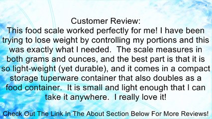 Salter 021WHDR Mechanical Diet Scale White, 1-Pound Review