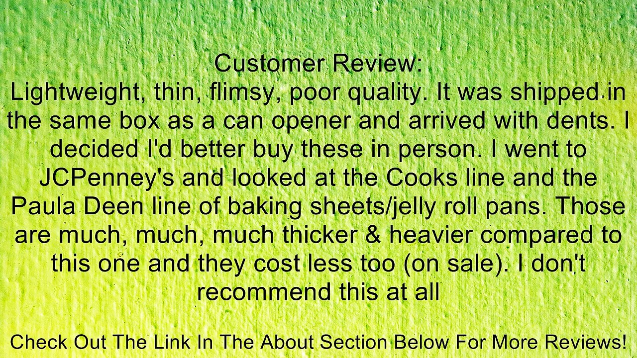 Wilton Jelly Roll and Cookie Pans Deep Review