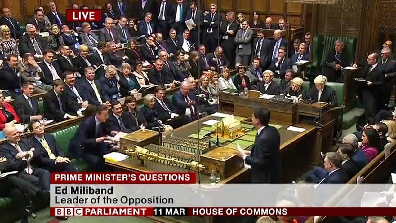 BBC Parliament_  Prime Minister's Questions 11Mar15 - Ed Miliband & David Cameron attack each other's character in angry exchanges over televised election debate