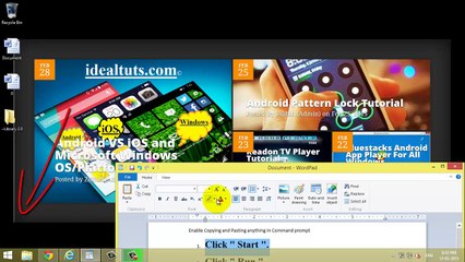 Enable Copying and Pasting anything in Command prompt