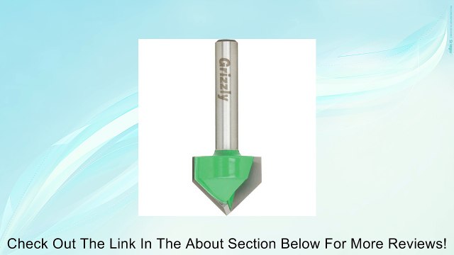 Grizzly C1206 90-Degree V-Groove Bit, 1/4-Inch Shank, 3/4-Inch Cutter Diameter Review