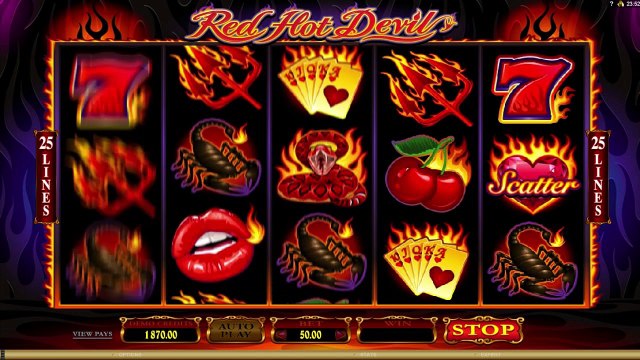 Red Hot Devil™ von Microgaming | Kostenlos Spielautomat | AutomatenSpieleX.com