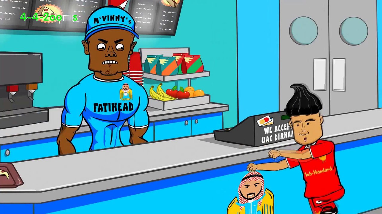 Coutinho trolls Kompany! OR DOES HE Liverpool vs Man City 2-1 Parody (Football Cartoon)