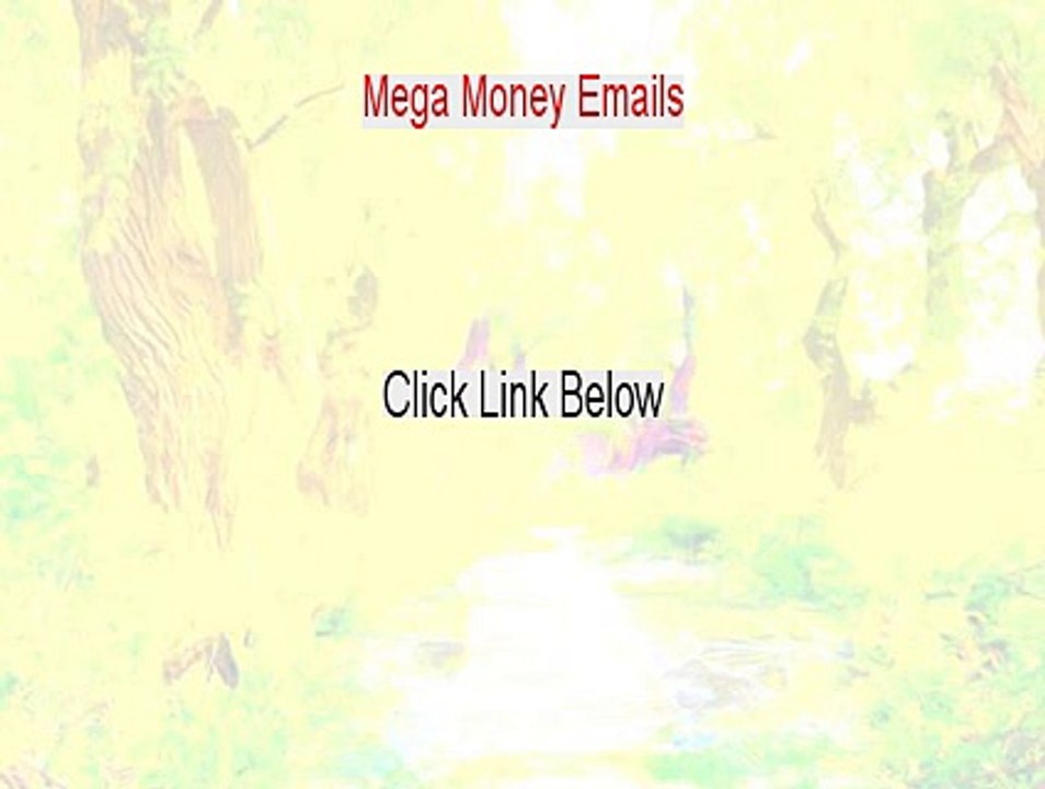 Mega Money Emails PDF (Get It Now)