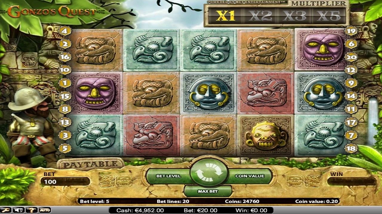 Gonzo's Quest™ par NetEnt | Machines à sous en ligne Gratuites | MachinesAsousX.com