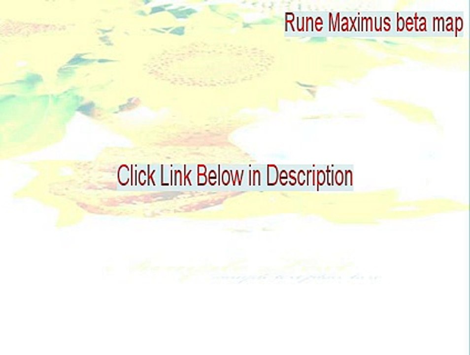 Rune Maximus beta map Cracked (Legit Download 2015)
