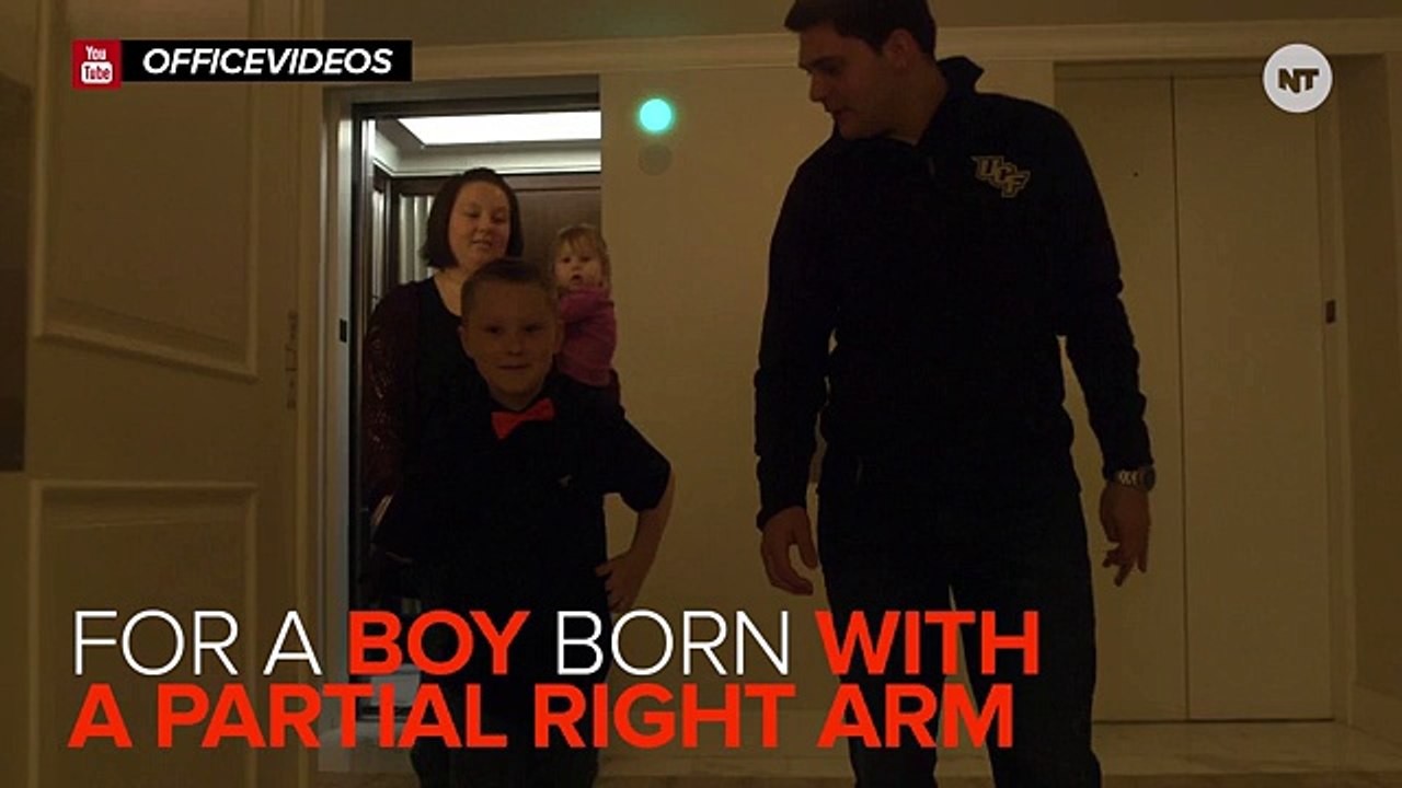 Tony Stark Gives Kid Really Cool Bionic Arm