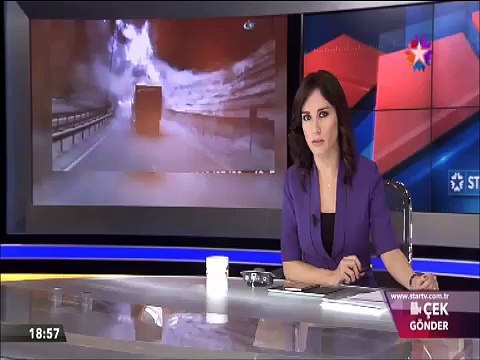 LPG Yüklü tanker patladı yangını söndürmeye gelen itfaiye erleri ölümden döndü