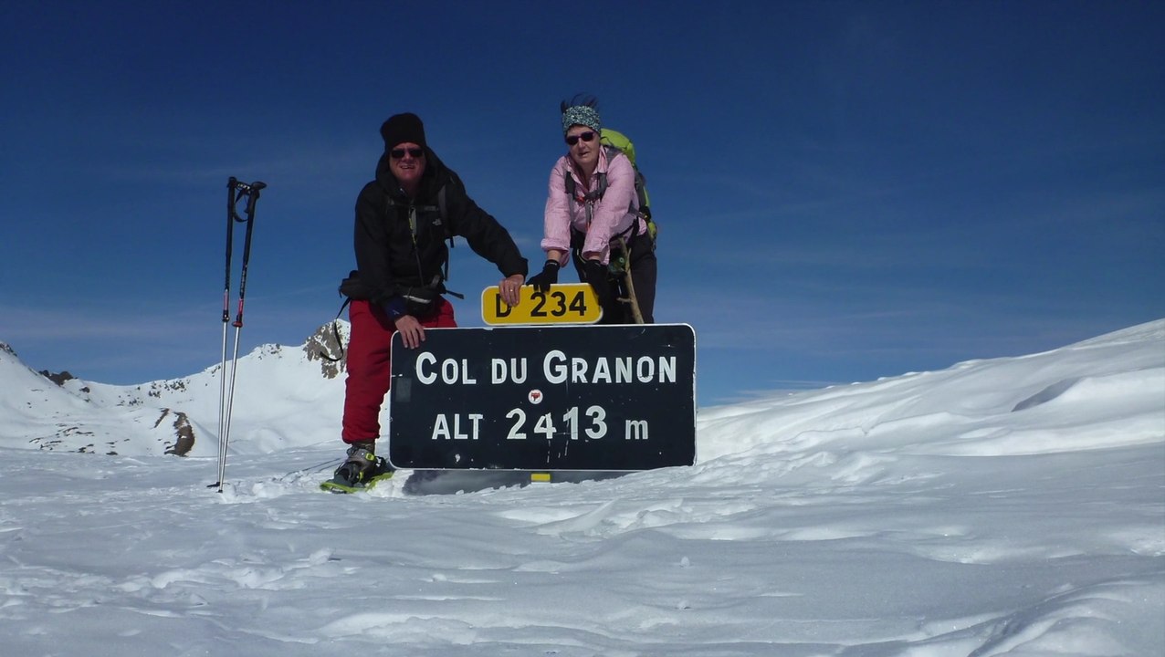 Le col du Granon en raquette