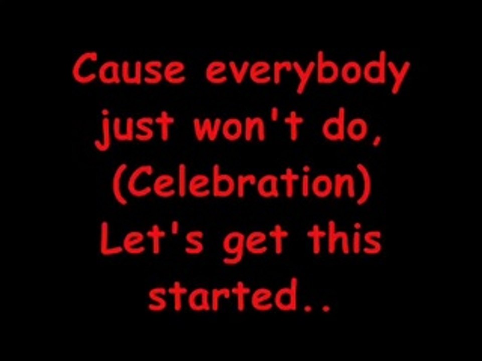Celebration Lyrics - Madonna ft. Akon