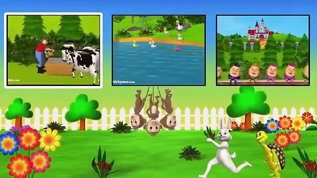 Ten In The Bed Nursery Rhyme With Lyrics - Cartoon Animation Rhymes & Songs for Children