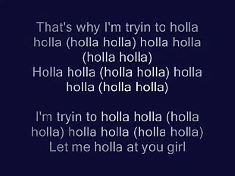 Akon ft T-pain - holla holla (Lyrics)