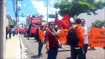 Ato em defesa da Petrobras e dos trabalhadores reúne manifestantes em Fortaleza