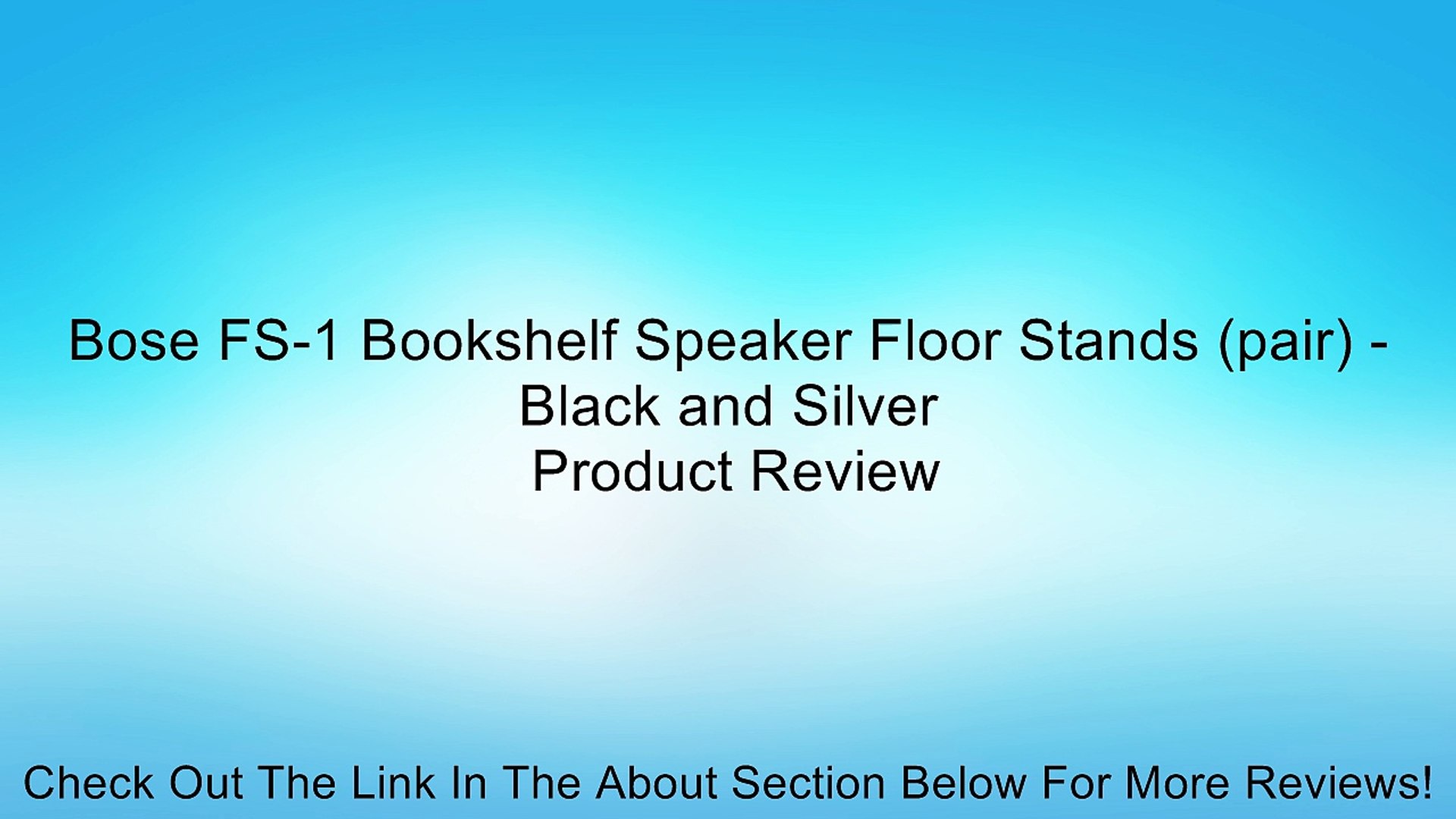 Bose Fs 1 Bookshelf Speaker Floor Stands Pair Black And Silver