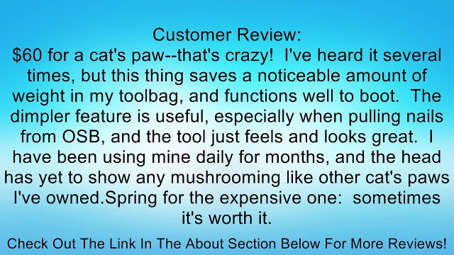 Stiletto TICLW12 ClawBar Titanium Nail Puller Review