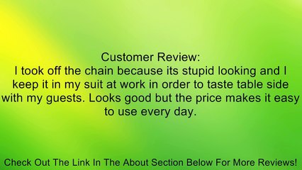 Franmara Silver Plated Tastevin With Chain Set Review