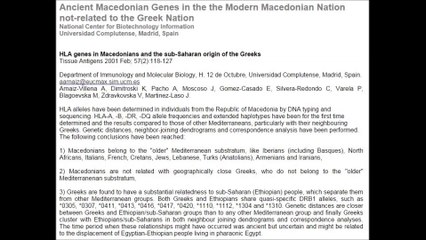 Macedonians of today are DIRECT descendants of the Ancient Macedonians