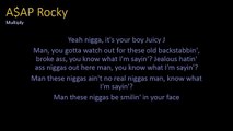 A$AP Rocky- Multiply (lyrics)